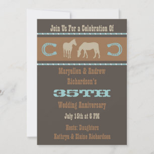 Invitación a la fiesta del aniversario de los Boda