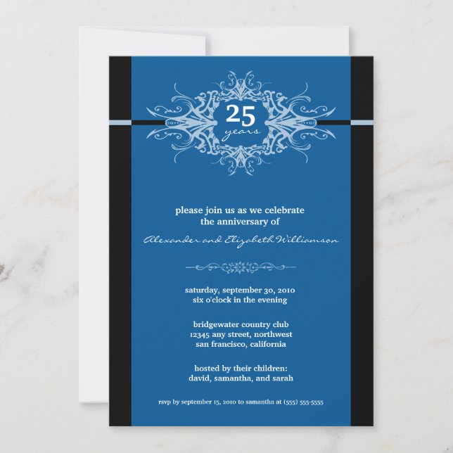 Invitación a la fiesta del aniversario de Nouveau  (Anverso)