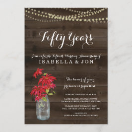 Invitación a la fiesta del aniversario de Poinsett