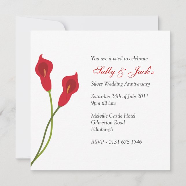 Invitación a la fiesta del aniversario de Red Call (Anverso)