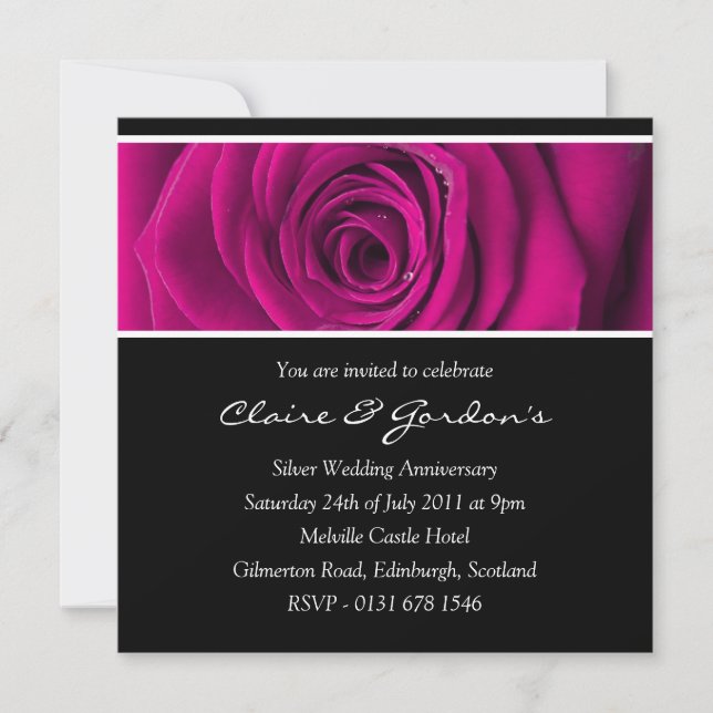 Invitación a la fiesta del aniversario de Rosa Ros (Anverso)