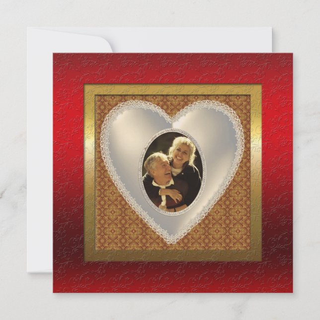 Invitación a la fiesta del aniversario del Boda fo (Anverso)