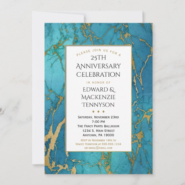 Invitación a la fiesta del aniversario del Mármol  (Anverso)