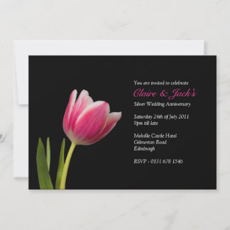 Invitación a la fiesta del aniversario del tulipán