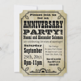 Invitación a la fiesta del aniversario del Viejo P