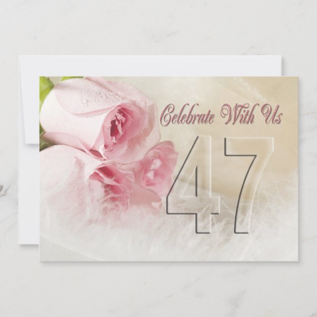 Invitación a la fiesta del aniversario durante 47  (Anverso)