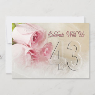 Invitación a la fiesta del aniversario para 23 año