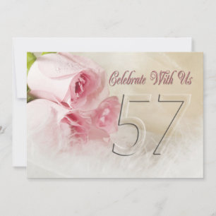 Invitación a la fiesta del aniversario por 57 años
