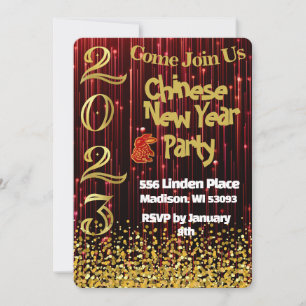Invitación a la fiesta del Año Nuevo Chino