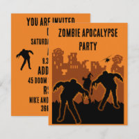 Invitación a la Fiesta del Apocalipsis Zombie