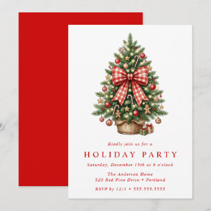 Invitación a la Fiesta del Árbol de Navidad con La