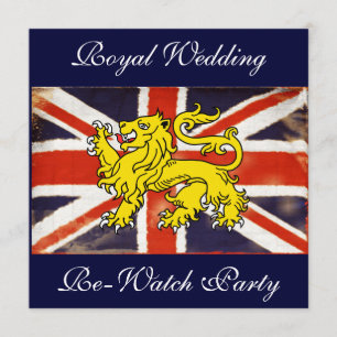 Invitación a la fiesta del Boda Real Británico Re-