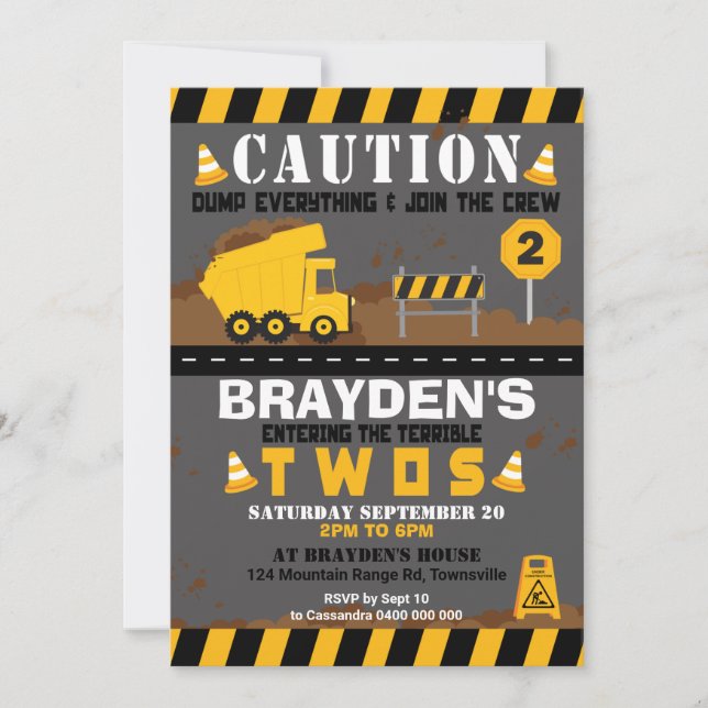 Invitación a la Fiesta del Camión Volador Segundo  (Anverso)