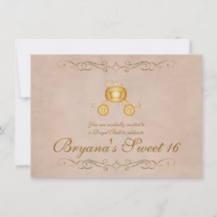Invitación a la fiesta del carruaje de la princesa