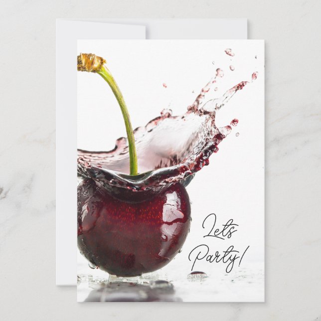 Invitación a la fiesta del cerezo negro (Anverso)