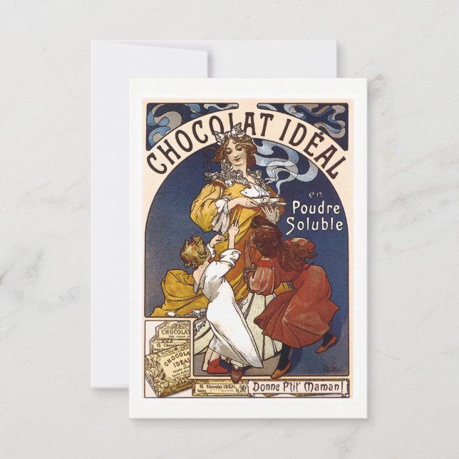 Invitación a la fiesta del chocolate (Anverso)