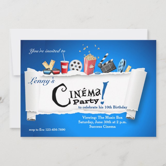 Invitación a la fiesta del cine (Anverso)