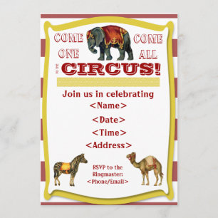Invitación a la fiesta del circo