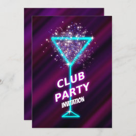 Invitación a la fiesta del club nocturno Neon-Cock