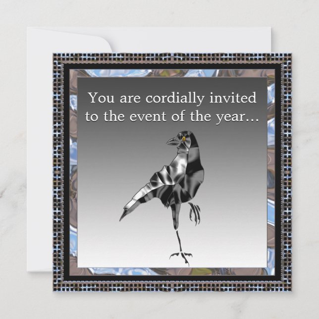 Invitación a la fiesta del cuervo negro (Anverso)