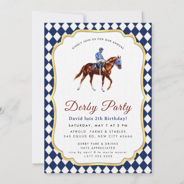 Invitación a la fiesta del Derby (Anverso)