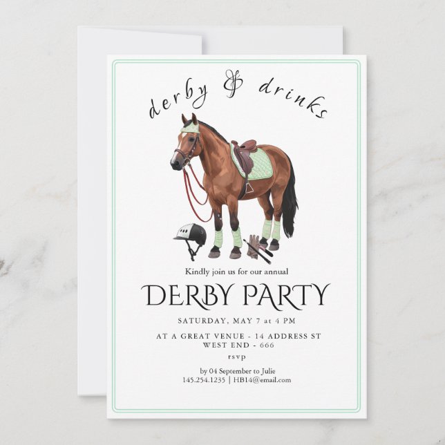 Invitación a la Fiesta del Derby - Cabeza de Cabal (Anverso)