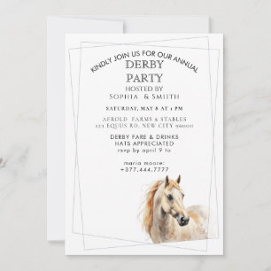 Invitación a la Fiesta del Derby de Caballos de Ca