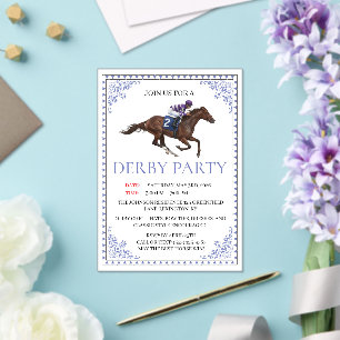 Invitación a la fiesta del Derby de carreras de ca
