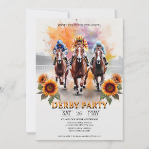 Invitación a la fiesta del Derby de Kentucky Acuar