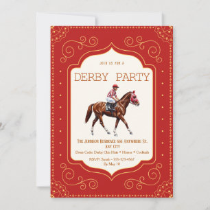 Invitación a la fiesta del Derby de Kentucky de ro