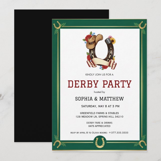 Invitación a la Fiesta del Derby Estilo Ecuestre V (Anverso / Reverso)