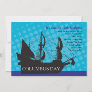 Invitación a la fiesta del Día de Colón