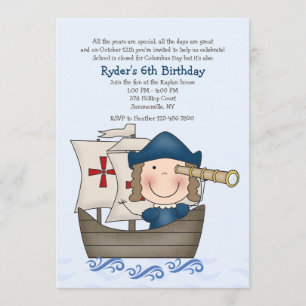 Invitación a la Fiesta del Día de Columbus