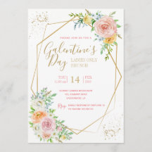 Invitación a la fiesta del Día de Galentine