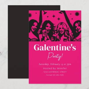 Invitación a la fiesta del Día de Galentine