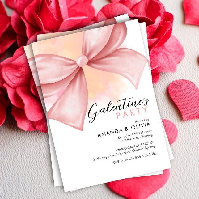 Invitación a la fiesta del Día de Galentine Modern (Subido por el creador)