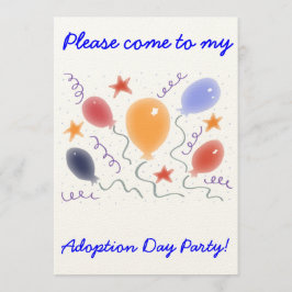 Invitación a la fiesta del Día de la Adopción