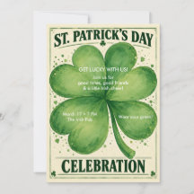Invitación a la fiesta del Día de San Patricio