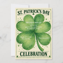 Invitación a la fiesta del Día de San Patricio