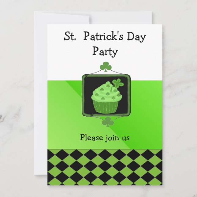 Invitación a la fiesta del Día de San Patricio (Anverso)