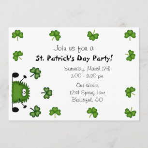 Invitación a la fiesta del Día de San Patricio
