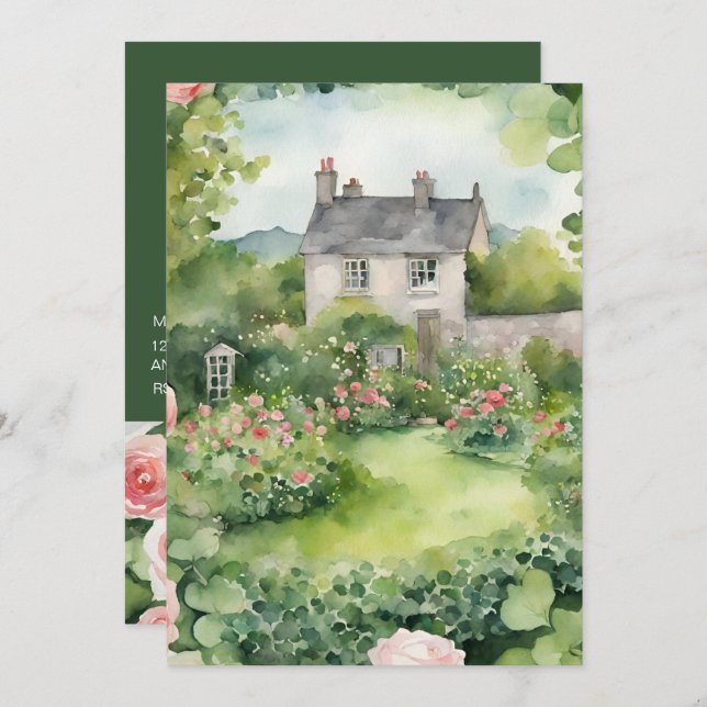 Invitación a la fiesta del día de San Patricio (Anverso / Reverso)