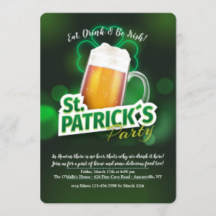 Invitación a la fiesta del Día de San Patricio