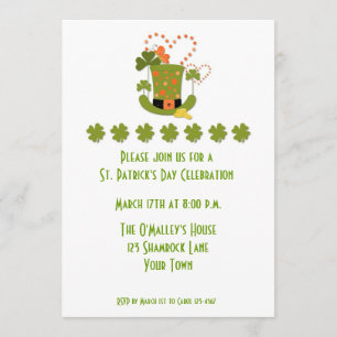 Invitación a la fiesta del Día de San Patricio