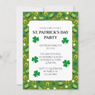 Invitación a la fiesta del día de San Patricio
