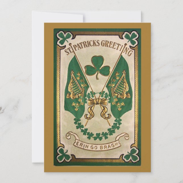 Invitación a la fiesta del Día de San Patricio (Anverso)