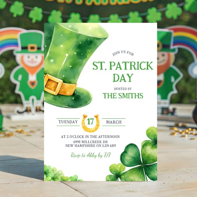 Invitación a la fiesta del día de San Patricio (Subido por el creador)