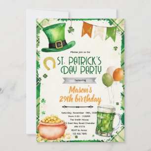 Invitación a la fiesta del día de San Patricio