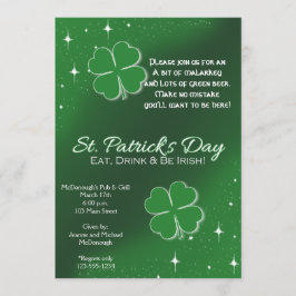 Invitación a la fiesta del Día de San Patricio de
