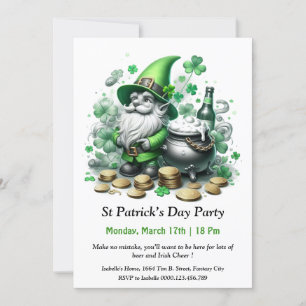 Invitación a la fiesta del Día de San Patricio - M